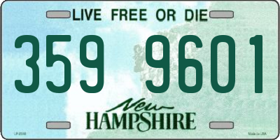 NH license plate 3599601