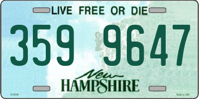 NH license plate 3599647