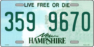 NH license plate 3599670
