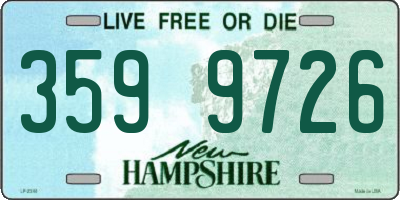 NH license plate 3599726