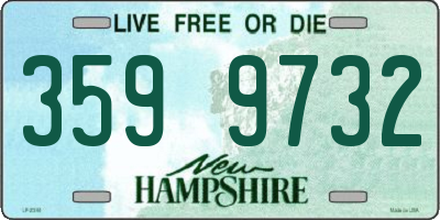 NH license plate 3599732