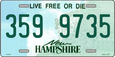 NH license plate 3599735