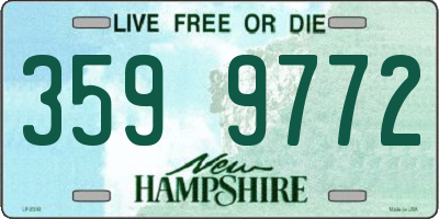 NH license plate 3599772