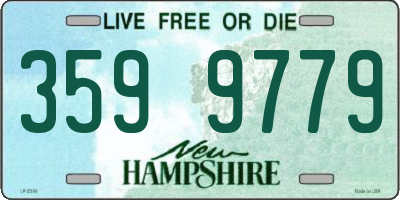 NH license plate 3599779