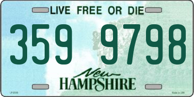 NH license plate 3599798