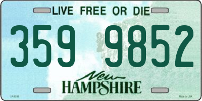 NH license plate 3599852
