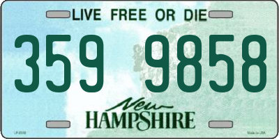 NH license plate 3599858
