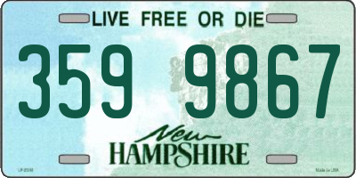 NH license plate 3599867