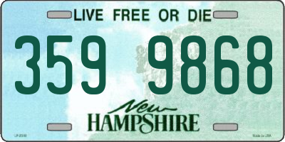 NH license plate 3599868
