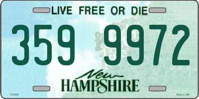 NH license plate 3599972