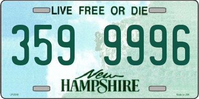 NH license plate 3599996