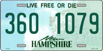 NH license plate 3601079