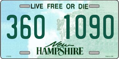 NH license plate 3601090