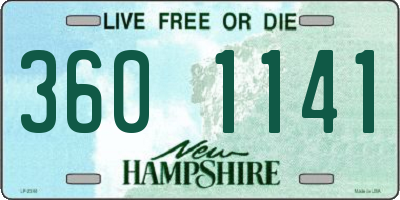 NH license plate 3601141