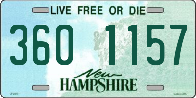NH license plate 3601157