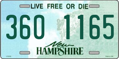 NH license plate 3601165