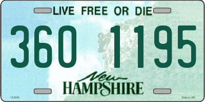 NH license plate 3601195
