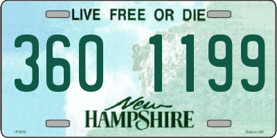 NH license plate 3601199
