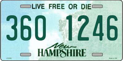 NH license plate 3601246
