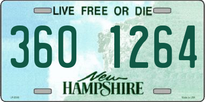 NH license plate 3601264