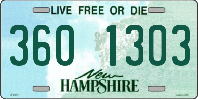 NH license plate 3601303