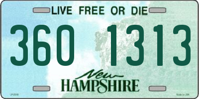 NH license plate 3601313