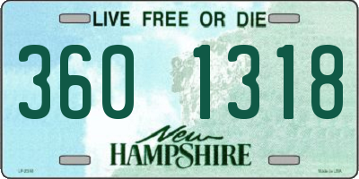 NH license plate 3601318