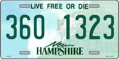 NH license plate 3601323