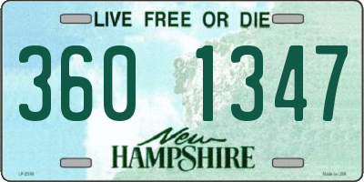 NH license plate 3601347