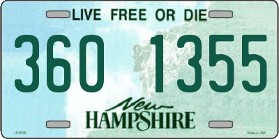 NH license plate 3601355