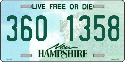 NH license plate 3601358