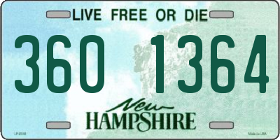 NH license plate 3601364
