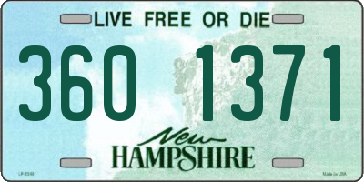 NH license plate 3601371