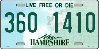 NH license plate 3601410