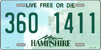 NH license plate 3601411