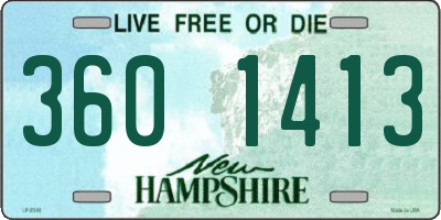 NH license plate 3601413