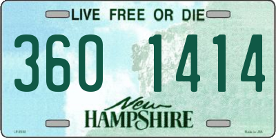 NH license plate 3601414