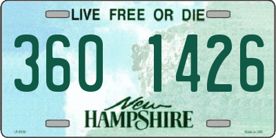 NH license plate 3601426