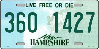 NH license plate 3601427
