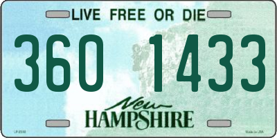 NH license plate 3601433