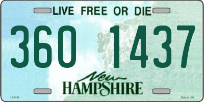 NH license plate 3601437