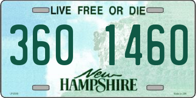 NH license plate 3601460
