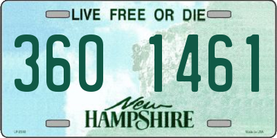NH license plate 3601461