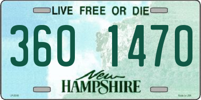 NH license plate 3601470