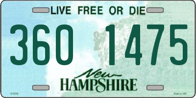 NH license plate 3601475