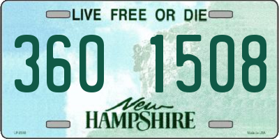NH license plate 3601508