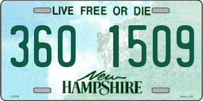 NH license plate 3601509