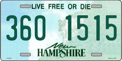 NH license plate 3601515