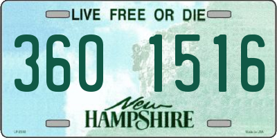 NH license plate 3601516