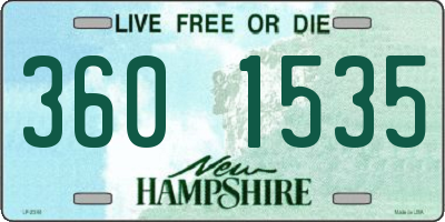 NH license plate 3601535